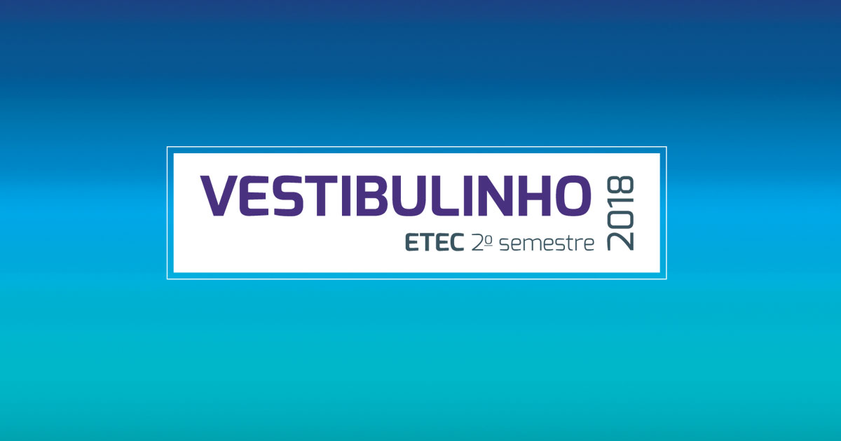 Imagem da página Inscrições abertas! Vestibulinho 2º semestre de 2018!